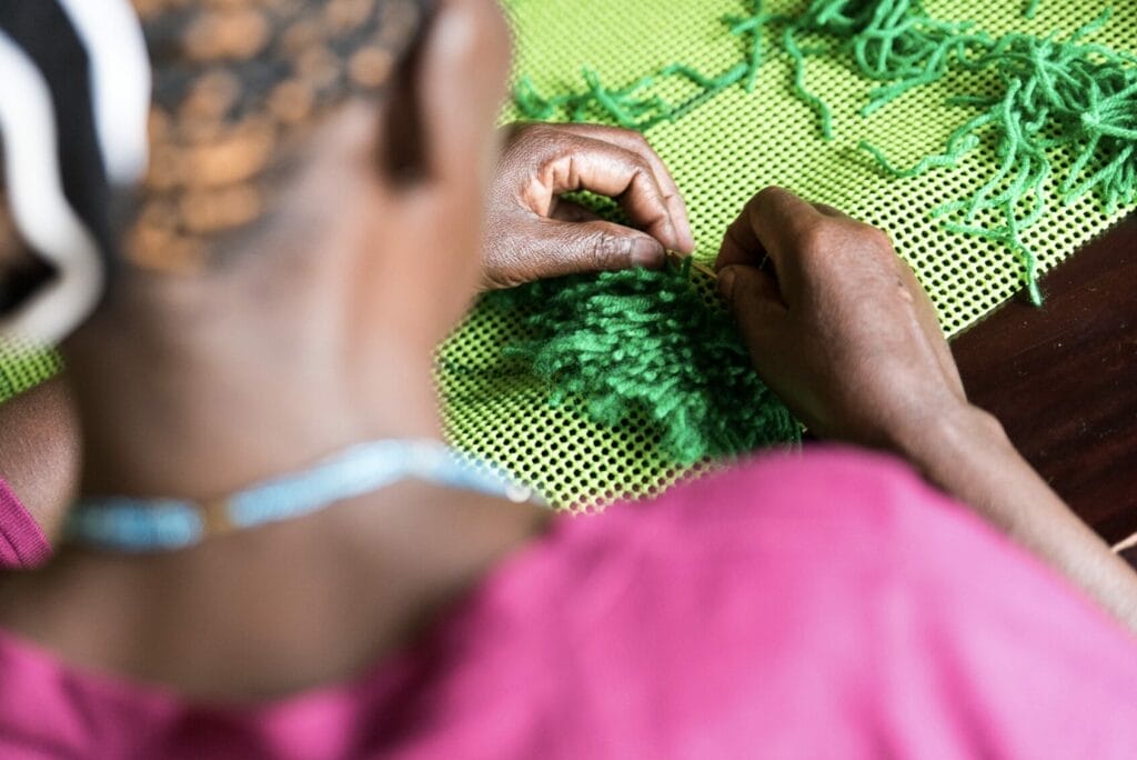 Woman in a Cooperative working.